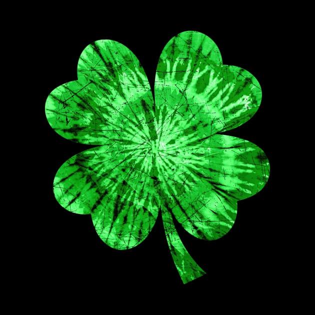 Irish Shamrock Tie Dye Happy St Patrick's Day Go Lucky Gifts by Rosiengo