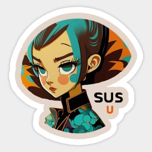 youre sus Sticker for Sale by BLXDESIGNS x