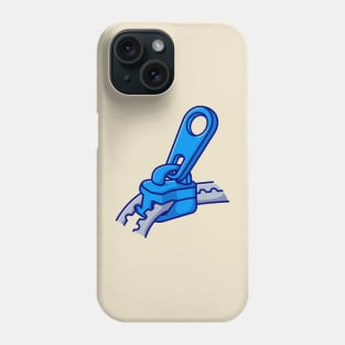 Zipper Cartoon Illustration Phone Case