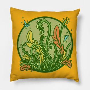 Botanical Garden Circle Pillow