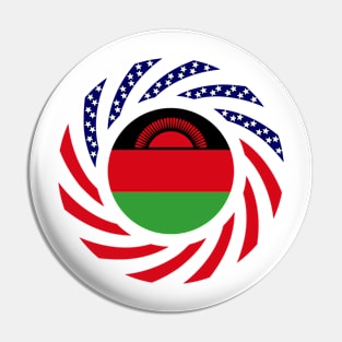 Malawian American Multinational Patriot Flag Series Pin