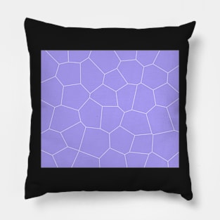 Geometric abstract - blue and white. Pillow