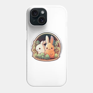 Cute Bunnies Kawaii Phone Case