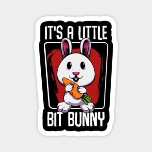 Carrots - It's A Little Bit Bunny - Carrot Cute Rabbit Magnet