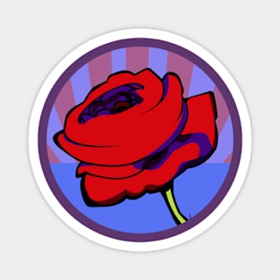 Red Rose Magnet