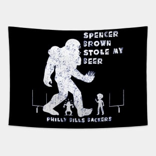 SPENCER BROWN STOLE MY BEER - light graphic Tapestry