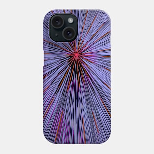 A colorful hyperdrive explosion - lilac with red highlights version Phone Case