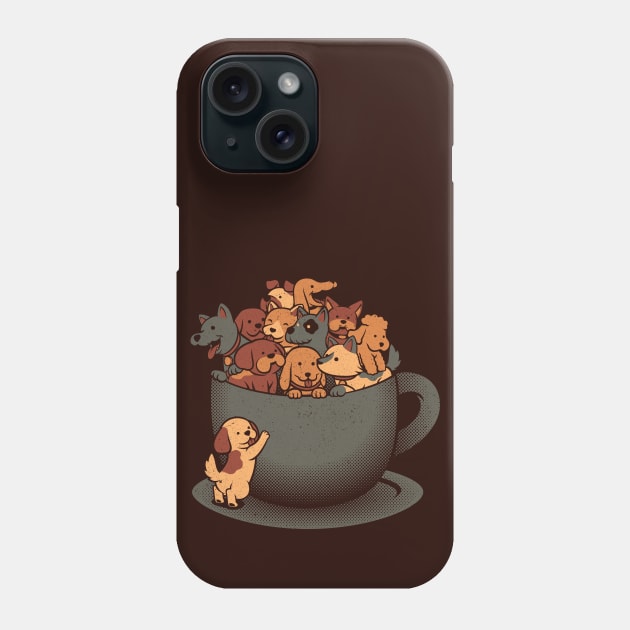 Puppy Latte Overflow Dog by Tobe Fonseca Phone Case by Tobe_Fonseca