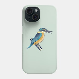 Sacred kingfisher Kōtare Phone Case