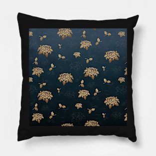 Golden Rose - Glitter Pattern Pillow