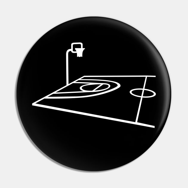 Basketball court Pin by Designzz