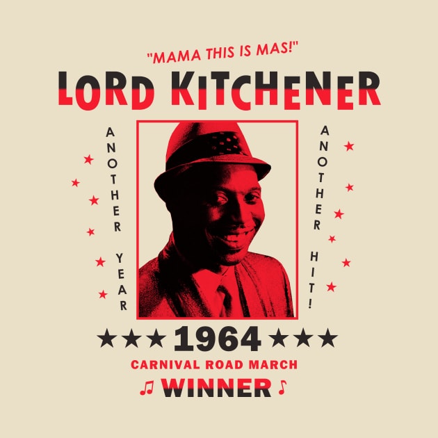 Lord Kitchener 1964 Vintage Style by CalypsoTees