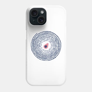 Blue Spiral with Avocado Phone Case