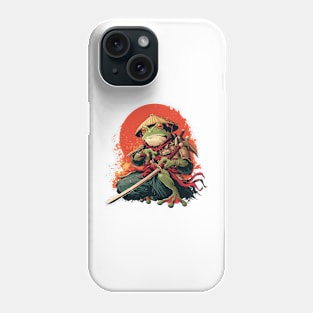 samurai frog Phone Case