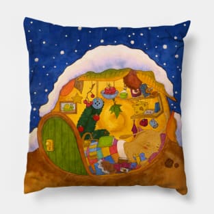 Christmas snail / snail house Pillow