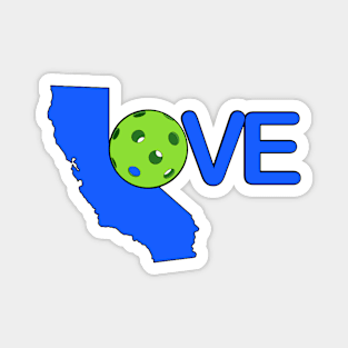 California Loves Pickleball Magnet