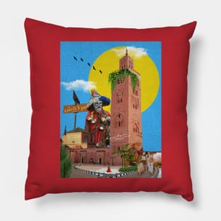 Marrakech red city morocco Pillow