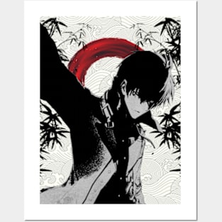 The Misfit of Demon King Academy II Maou Gakuin no Futekigousha Cool Black  and White Silhouette Anime Characters : Anos Voldigoad with His Japanese  Name in Kanji (Transparent) Poster for Sale by