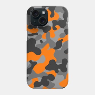 Orange Camouflage Pattern Phone Case