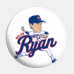 Nolan Ryan Texas Caricature Pin