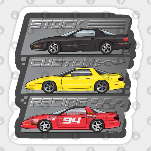 3 in 1 - 4th Gen Firebird - Sticker | TeePublic