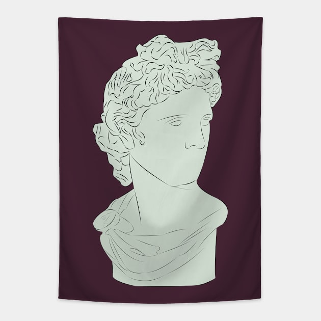 Apollo Belvedere Tapestry by LiLian-Kaff