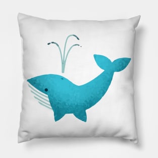 Blue Whale Pillow