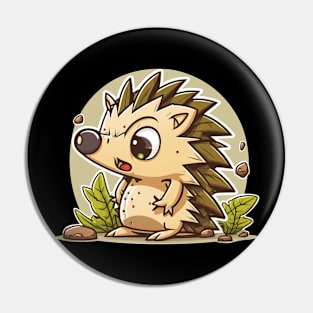 Funny Hedge Hog Pin