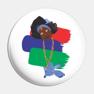 Gambian Woman Vector Pin