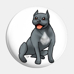 Dog - American Pitt Bull Terrier - Blue Nose Cropped Pin