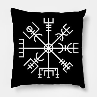 Vegvisir Compass Stave Rune Pillow