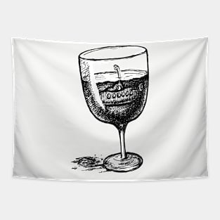 What's Up Sub Wine Tapestry