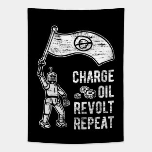 Charge Oil Revolt Repeat - 5 Tapestry