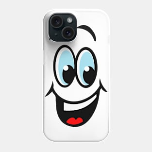 Funny cartoon emotions smile Phone Case