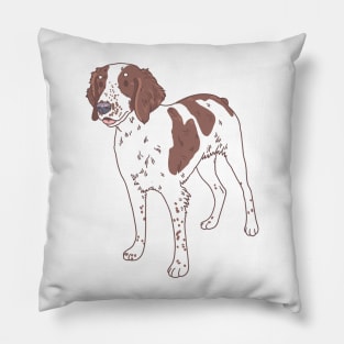 Liver Brittany Spaniel Pillow