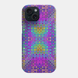 Violet, purple, blue and pink pattern Phone Case