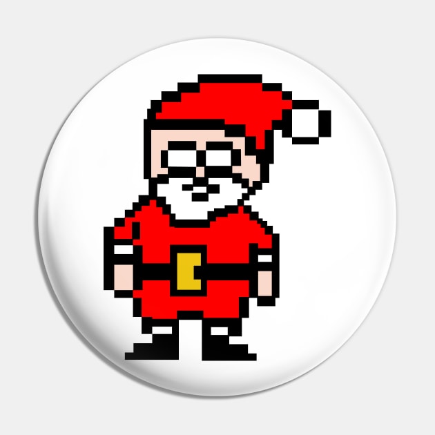 8bit Santa Pin by Vanilla Susu