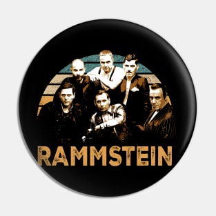 Graphic Industrial Metal Band Pin