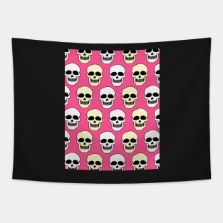 Skull pattern in pink Tapestry