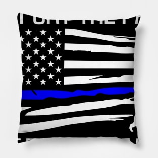 K-9 Unit Police Dog - Thin Blue Line Pillow