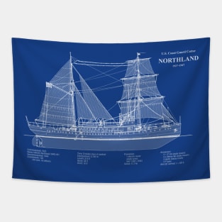 Northland wpg-49 United States Coast Guard Cutter - ABDpng Tapestry