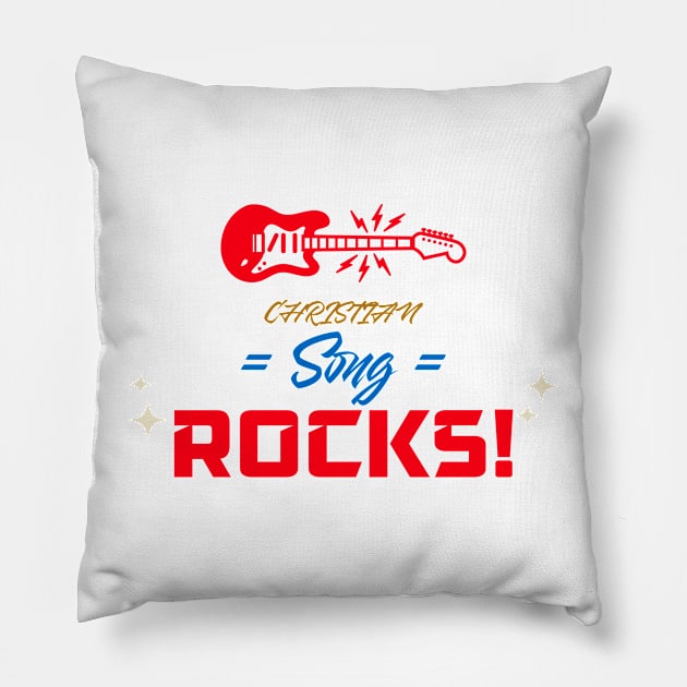 Christian Song Rocks Pillow by Suimei