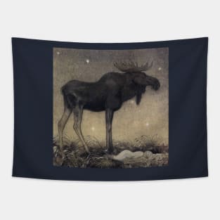 Leap The Elk And Princess Tuvstarr by John Bauer Tapestry