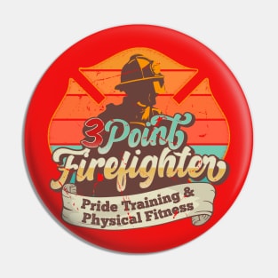 Firefighter 80's Summer Pin