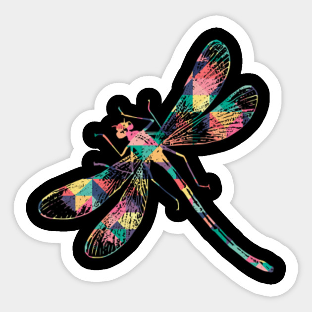 Dragonfly Abstract Color Summer Swarm Nymph Lover Girl Gift Cool
