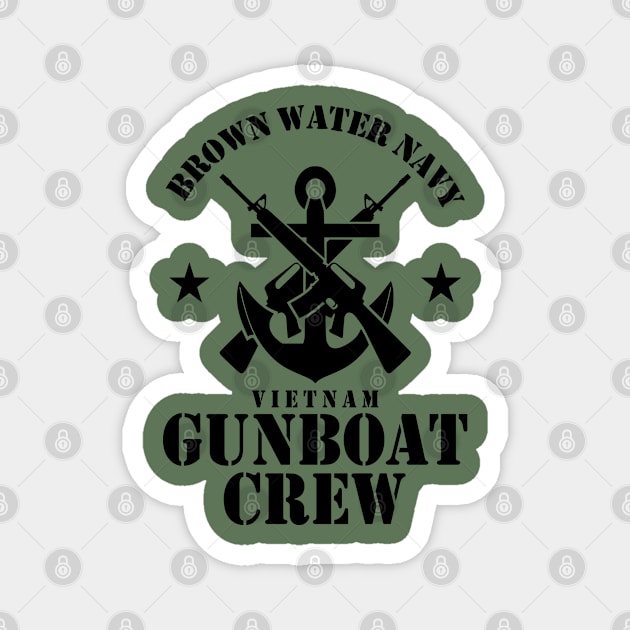 Brown Water Navy - Gunboat Crew (subdued) Magnet by TCP