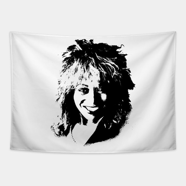 Tina Turner Pop Art Portrait Tapestry by phatvo