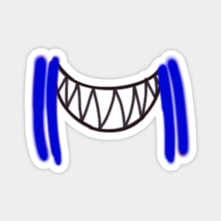 Blue Stripe Shark Mouth Magnet