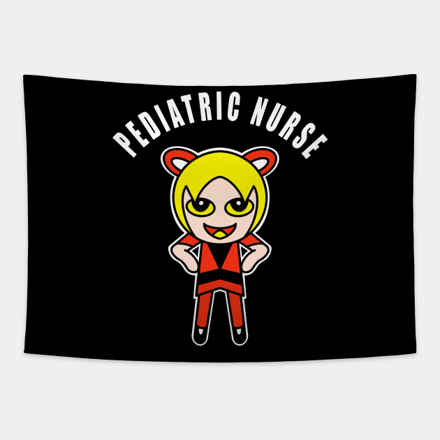 Pediatric Nurse Cute Tapestry by SpaceKiddo