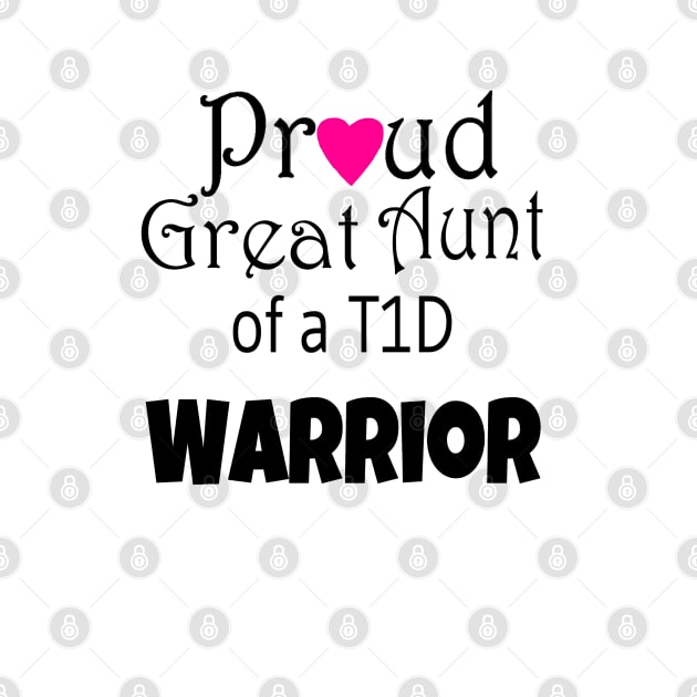 Proud Great Aunt - Black Text - Pink Heart by CatGirl101